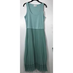 NWT Claudie Pierlot Paris Sleeveless Pleated Skirt Midi Day Dress Size 3 / Large